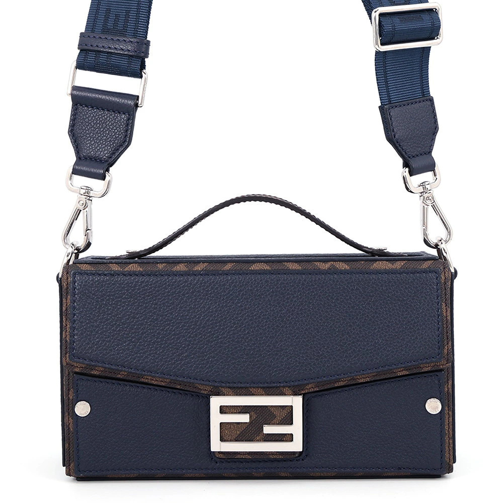 Fendi Baguette Soft Trunk Shoulder Bag Leather
